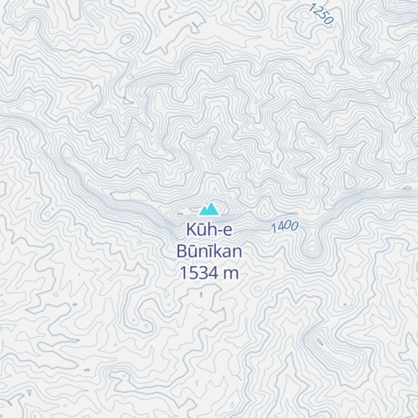 Map of Kūh-e Būnīkan