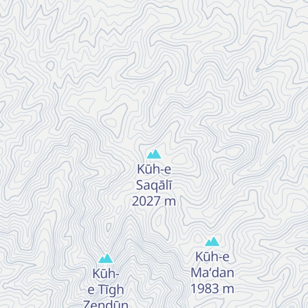 Map of Kūh-e Saqālī