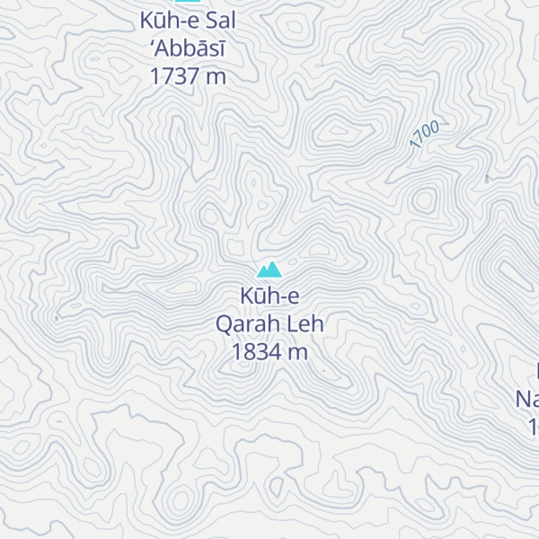 Map of Kūh-e Qarah Leh