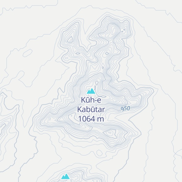 Map of Kūh-e Kabūtar