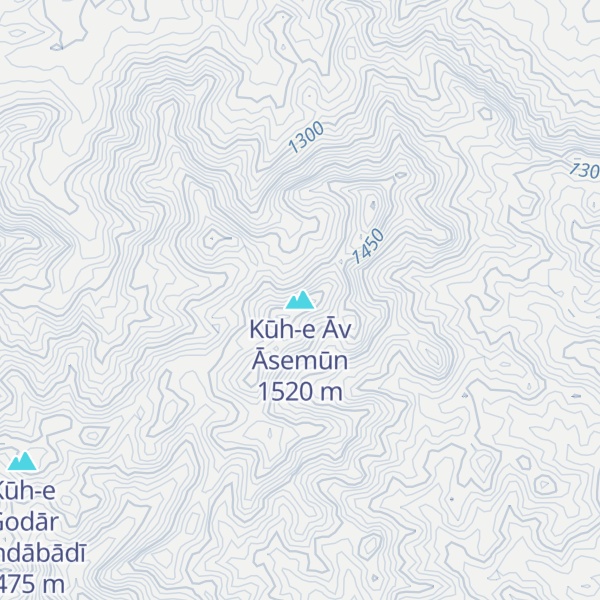 Map of Kūh-e Āv Āsemūn