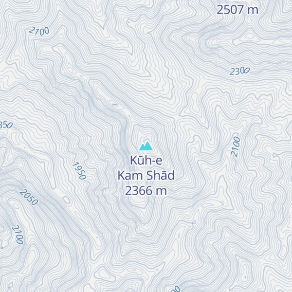Map of Kūh-e Kam Shād