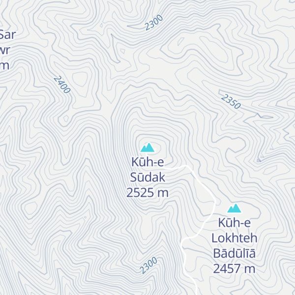 Map of Kūh-e Sūdak