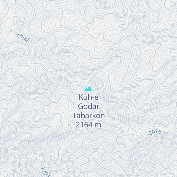 Map of Kūh-e Godār Tabarkon