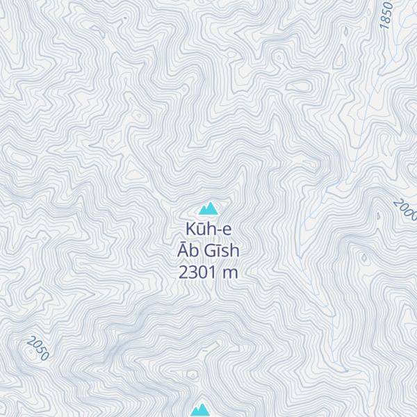 Map of Kūh-e Āb Gīsh