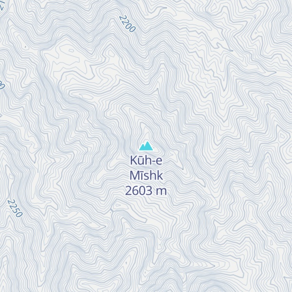 Map of Kūh-e Mīshk