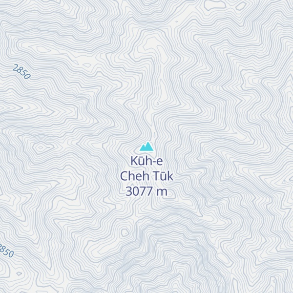 Map of Kūh-e Cheh Tūk