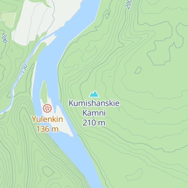 Map of Kumishanskie Kamni