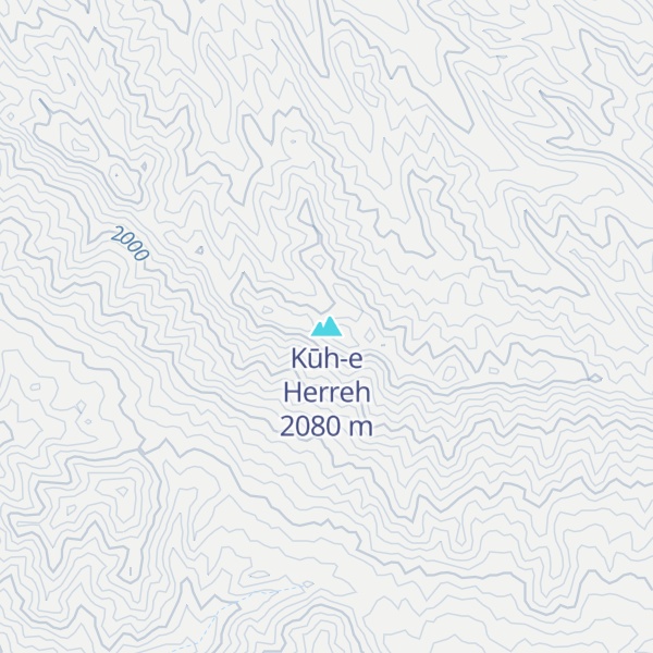 Map of Kūh-e Herreh