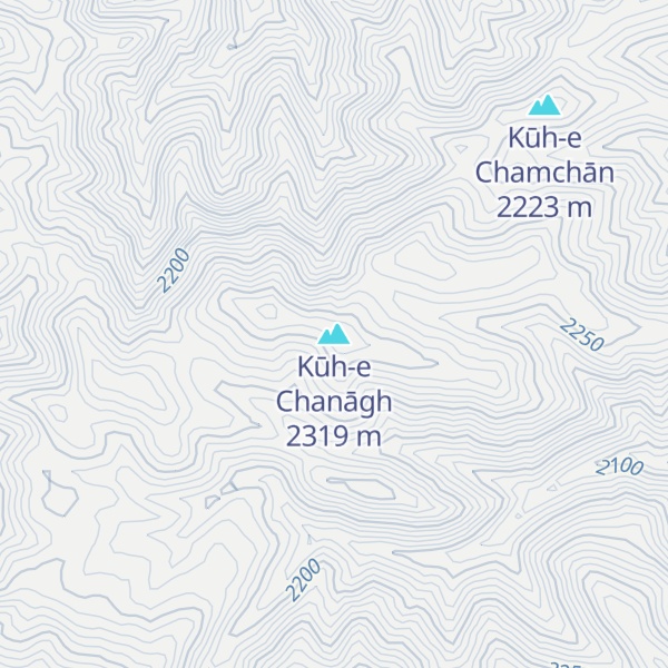 Map of Kūh-e Chanāgh