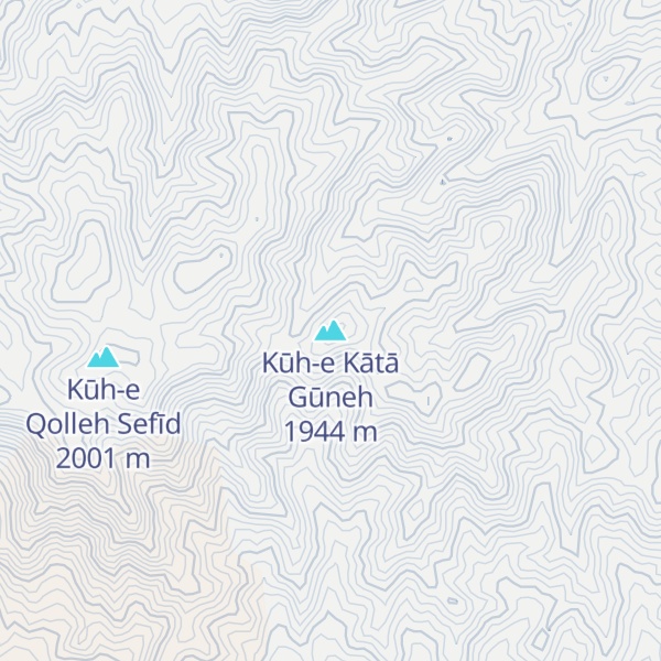 Map of Kūh-e Kātā Gūneh