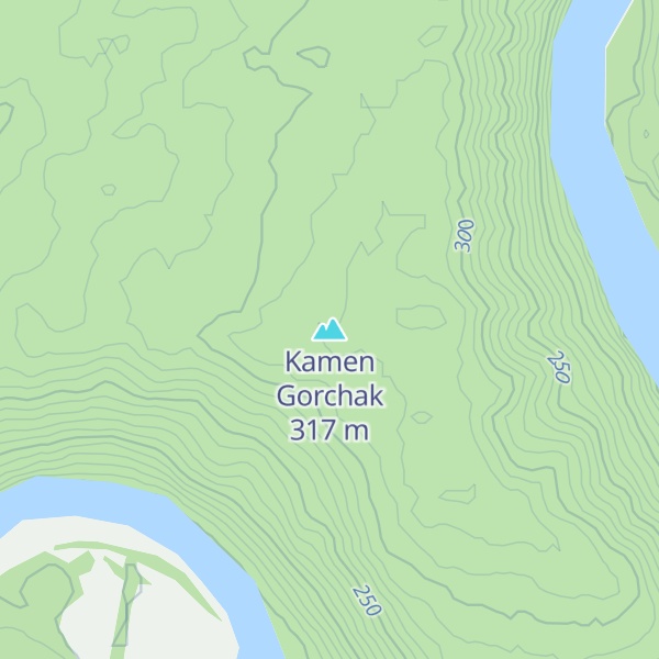 Map of Kamen Gorchak
