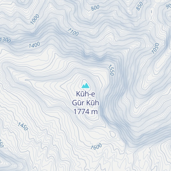 Map of Kūh-e Gūr Kūh