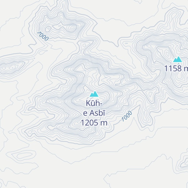 Map of Kūh-e Asbī