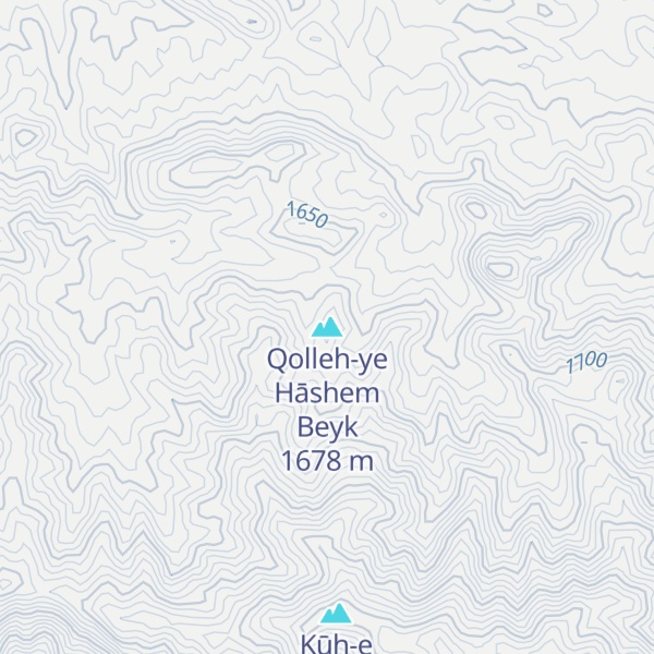 Map of Qolleh-ye Hāshem Beyk
