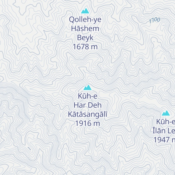 Map of Kūh-e Har Deh Kātāsangālī