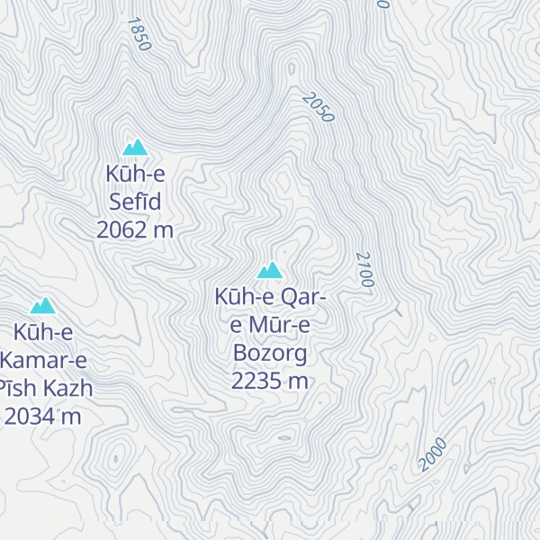 Map of Kūh-e Qar-e Mūr-e Bozorg