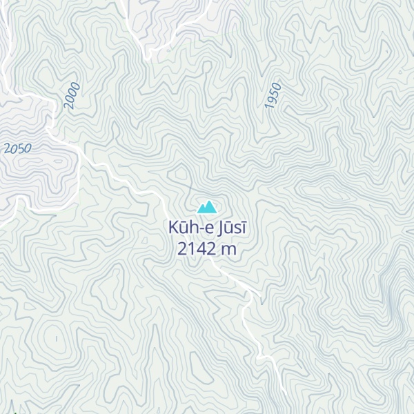 Map of Kūh-e Jūsī