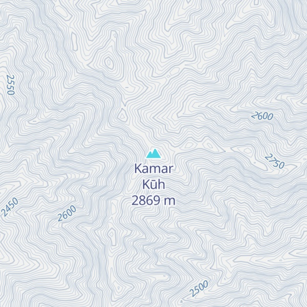 Map of Kamar Kūh