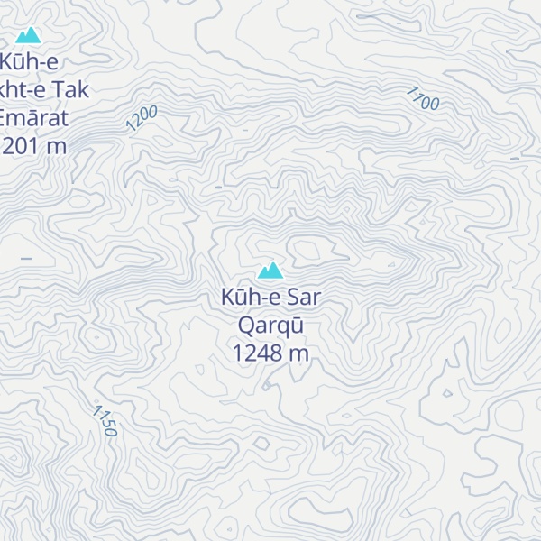 Map of Kūh-e Sar Qarqū