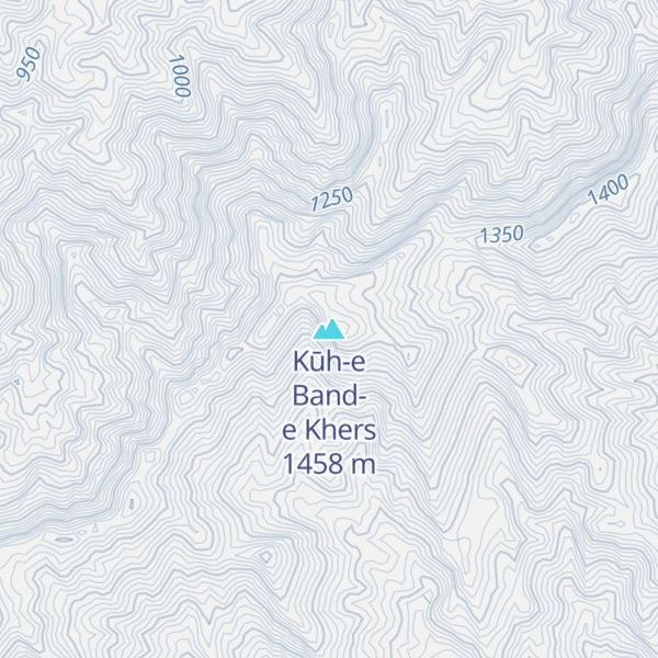 Map of Kūh-e Band-e Khers