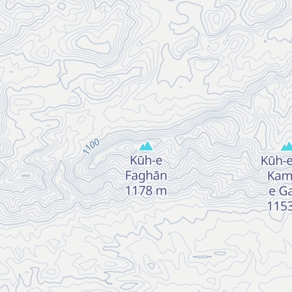 Map of Kūh-e Faghān