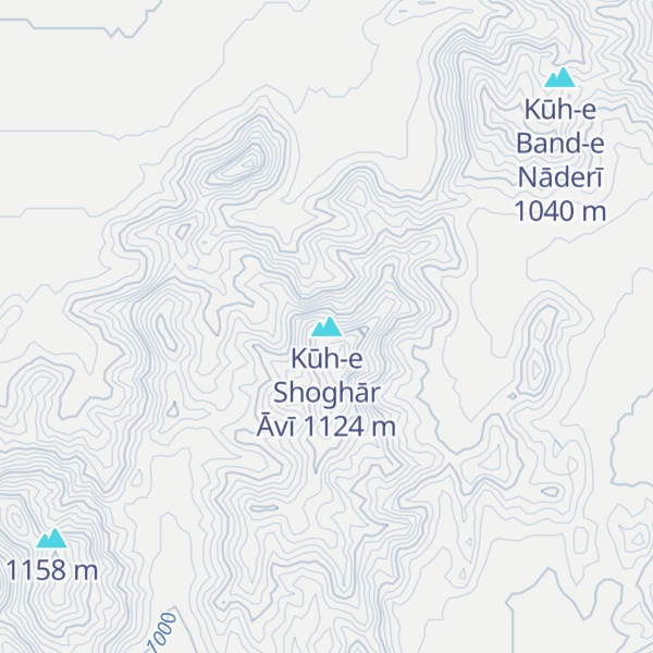 Map of Kūh-e Shoghār Āvī