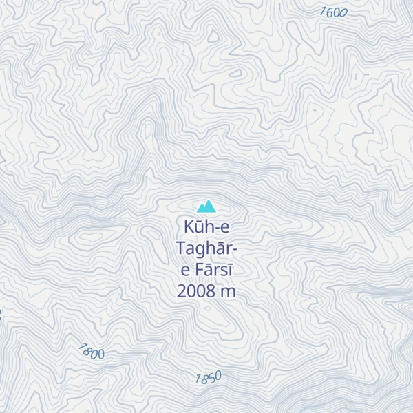 Map of Kūh-e Taghār-e Fārsī