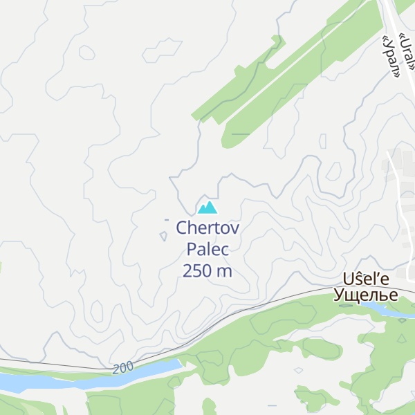 Map of Chertov Palec