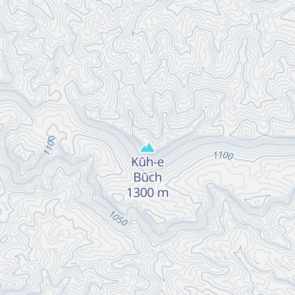 Map of Kūh-e Būch
