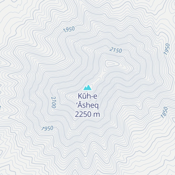 Map of Kūh-e ‘Āsheq