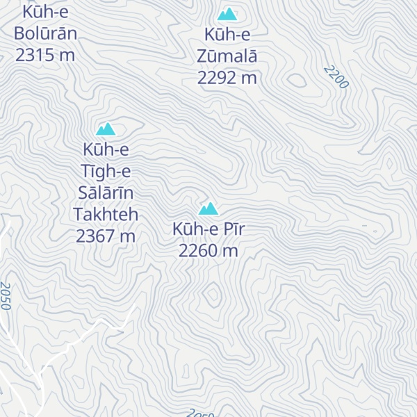 Map of Kūh-e Pīr