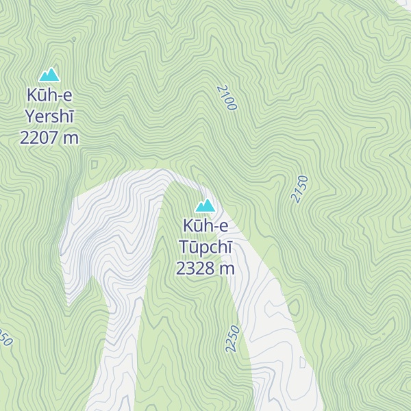 Map of Kūh-e Tūpchī