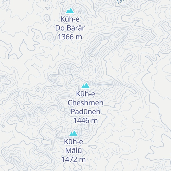 Map of Kūh-e Cheshmeh Padūneh