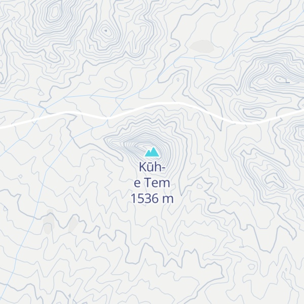 Map of Kūh-e Tem