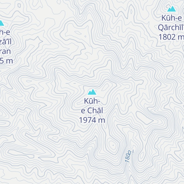 Map of Kūh-e Chāl