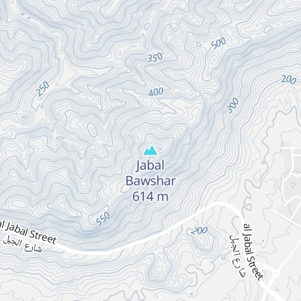 Map of Jabal Bawshar