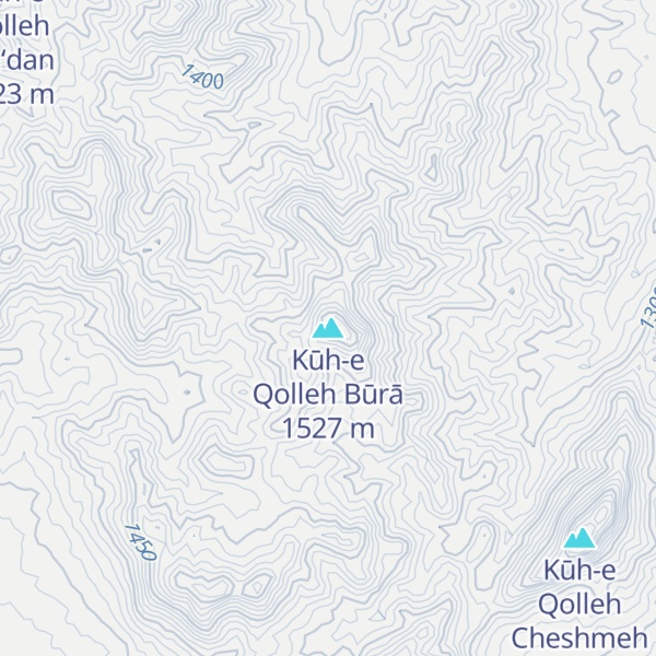 Map of Kūh-e Qolleh Būrā