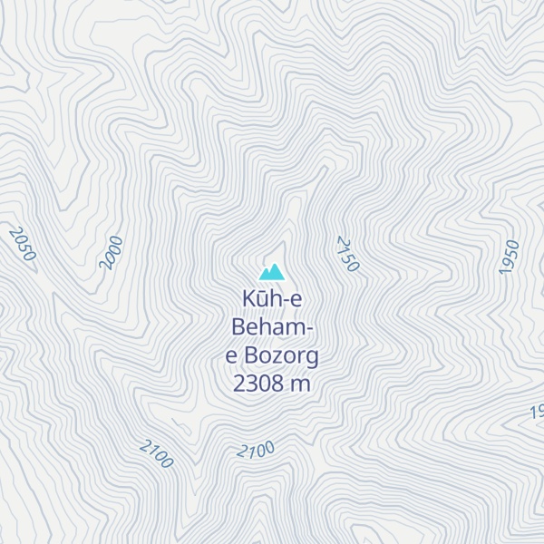 Map of Kūh-e Beham-e Bozorg