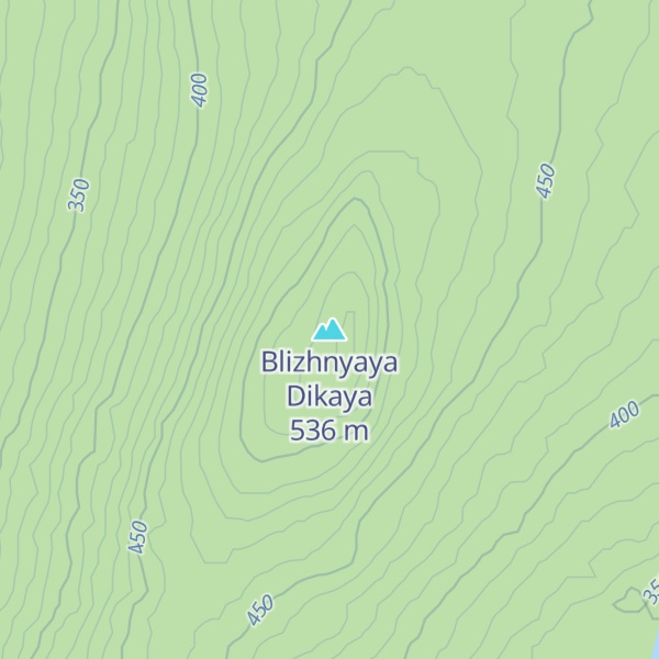 Map of Blizhnyaya Dikaya