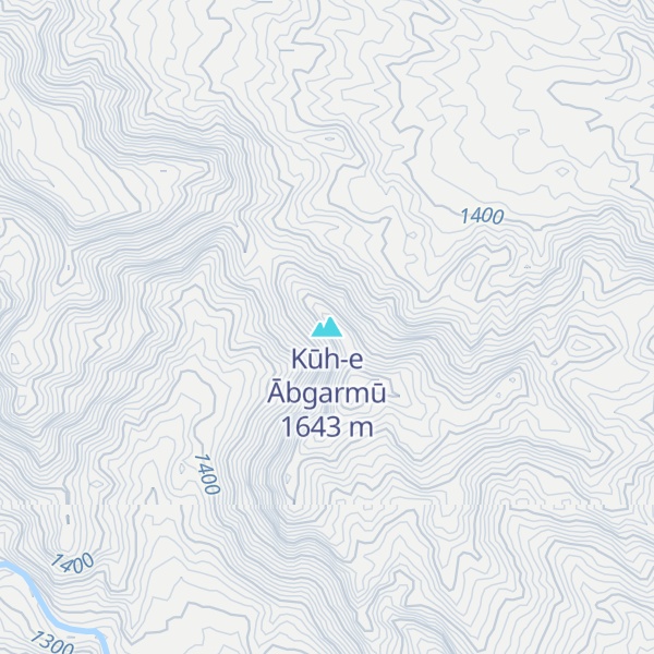 Map of Kūh-e Ābgarmū