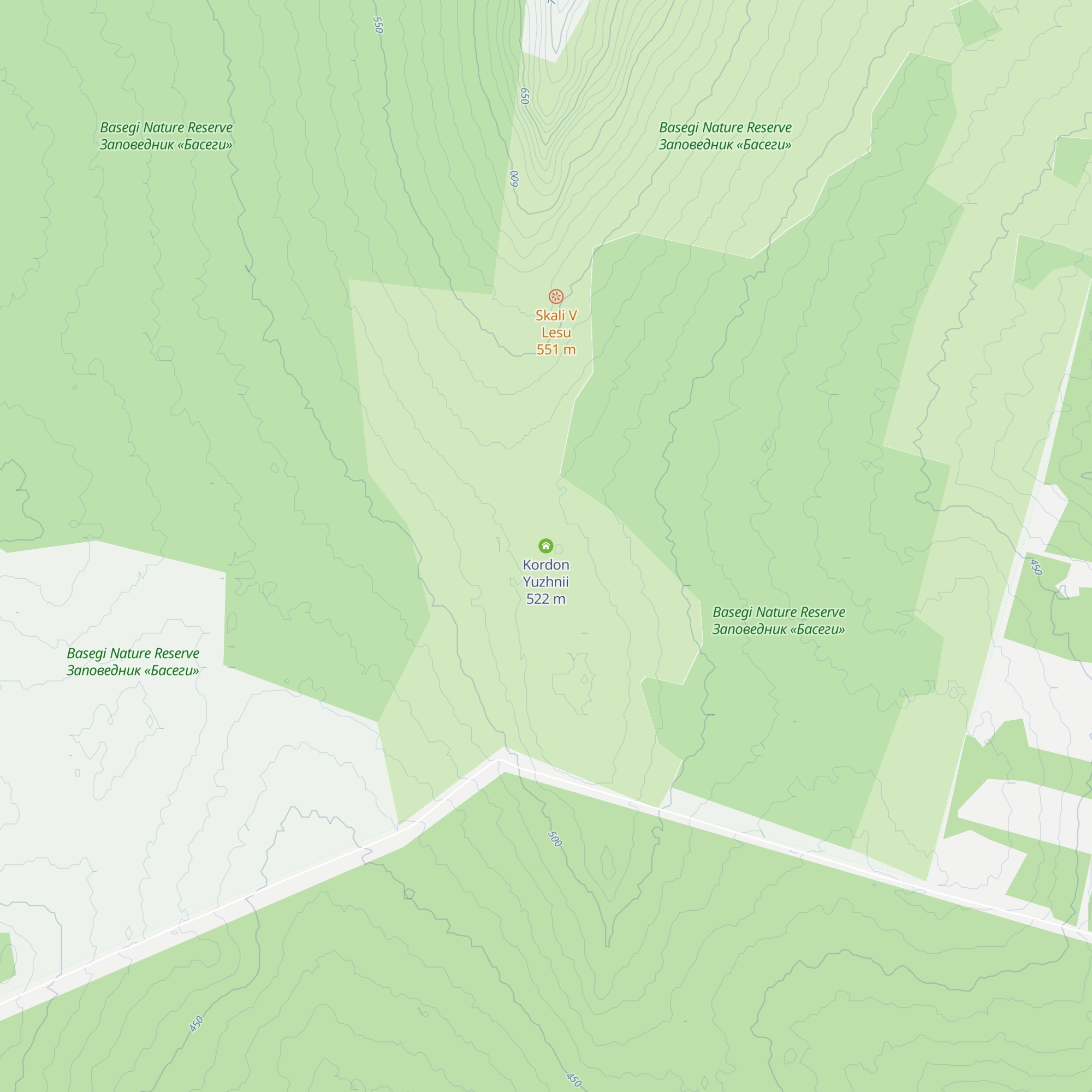Kordon Yuzhnii map