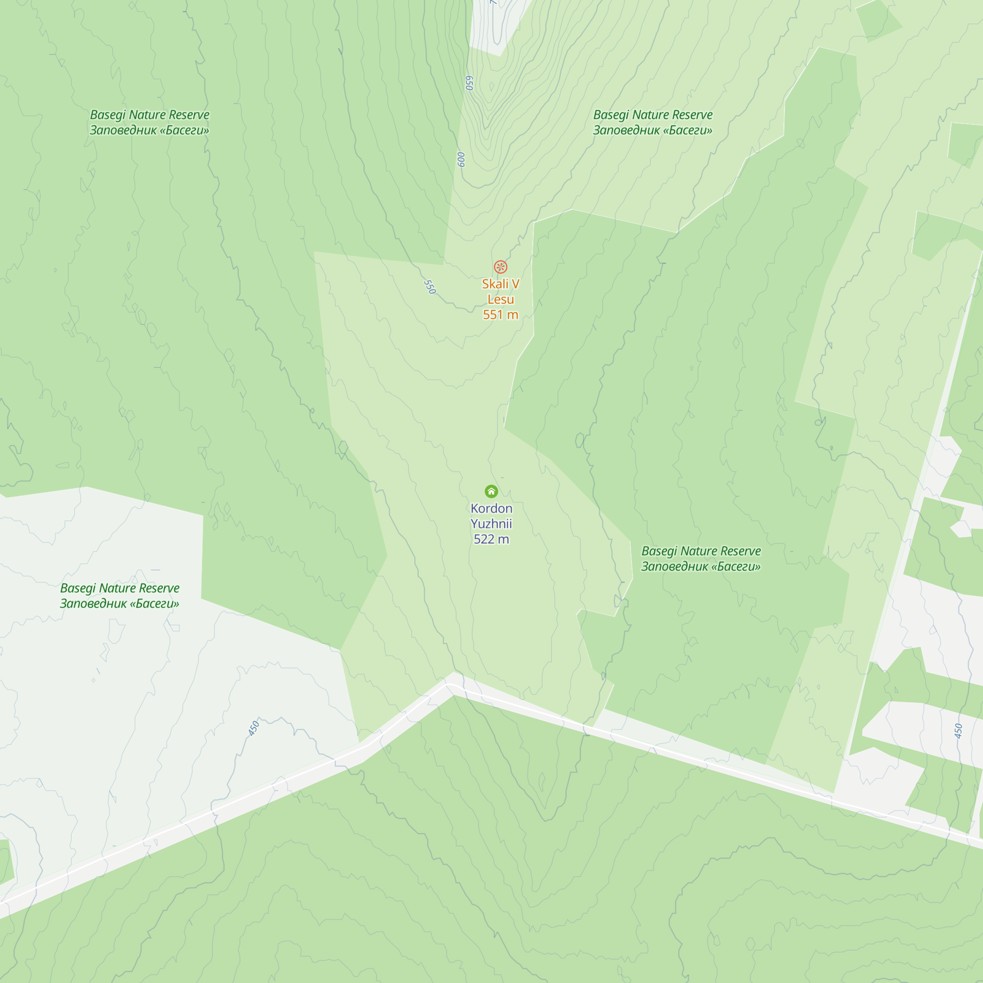 Kordon Yuzhnii map