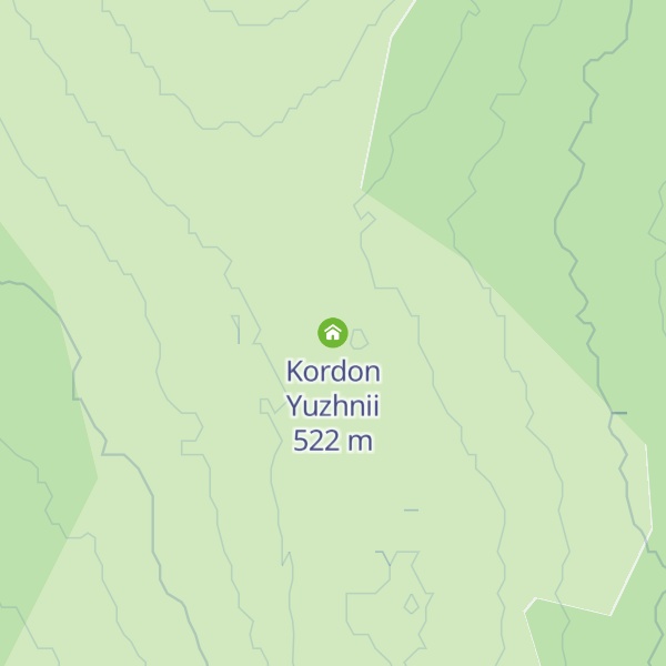 Map of Kordon Yuzhnii