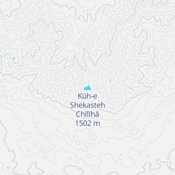 Map of Kūh-e Shekasteh Chīlīhā