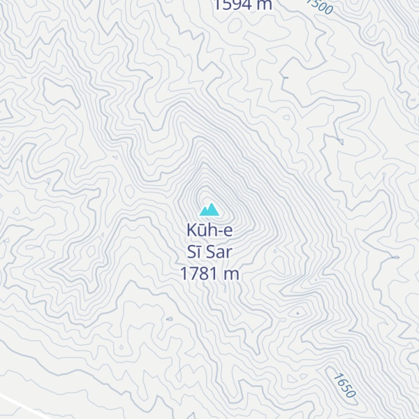 Map of Kūh-e Sī Sar