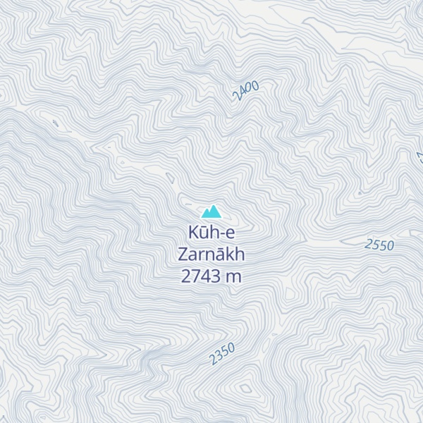 Map of Kūh-e Zarnākh