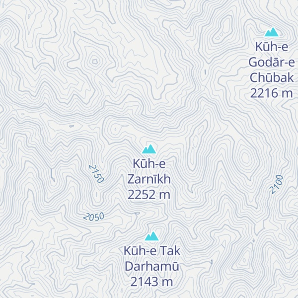 Map of Kūh-e Zarnīkh