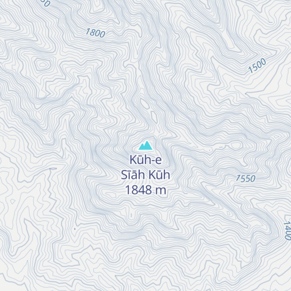 Map of Kūh-e Sīāh Kūh
