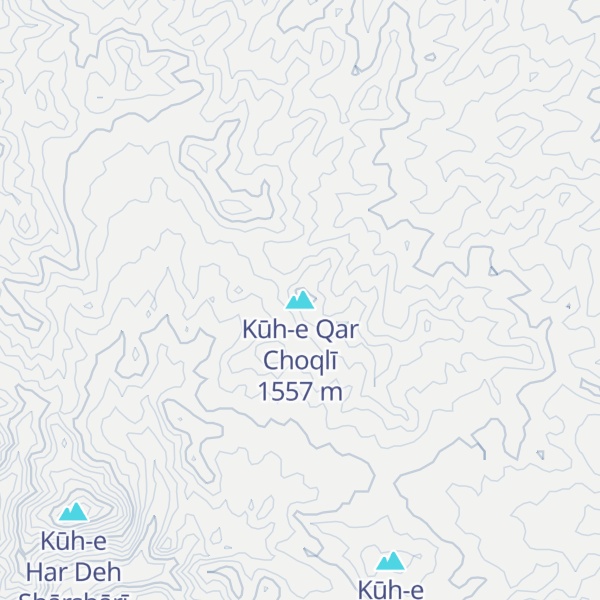 Map of Kūh-e Qar Choqlī
